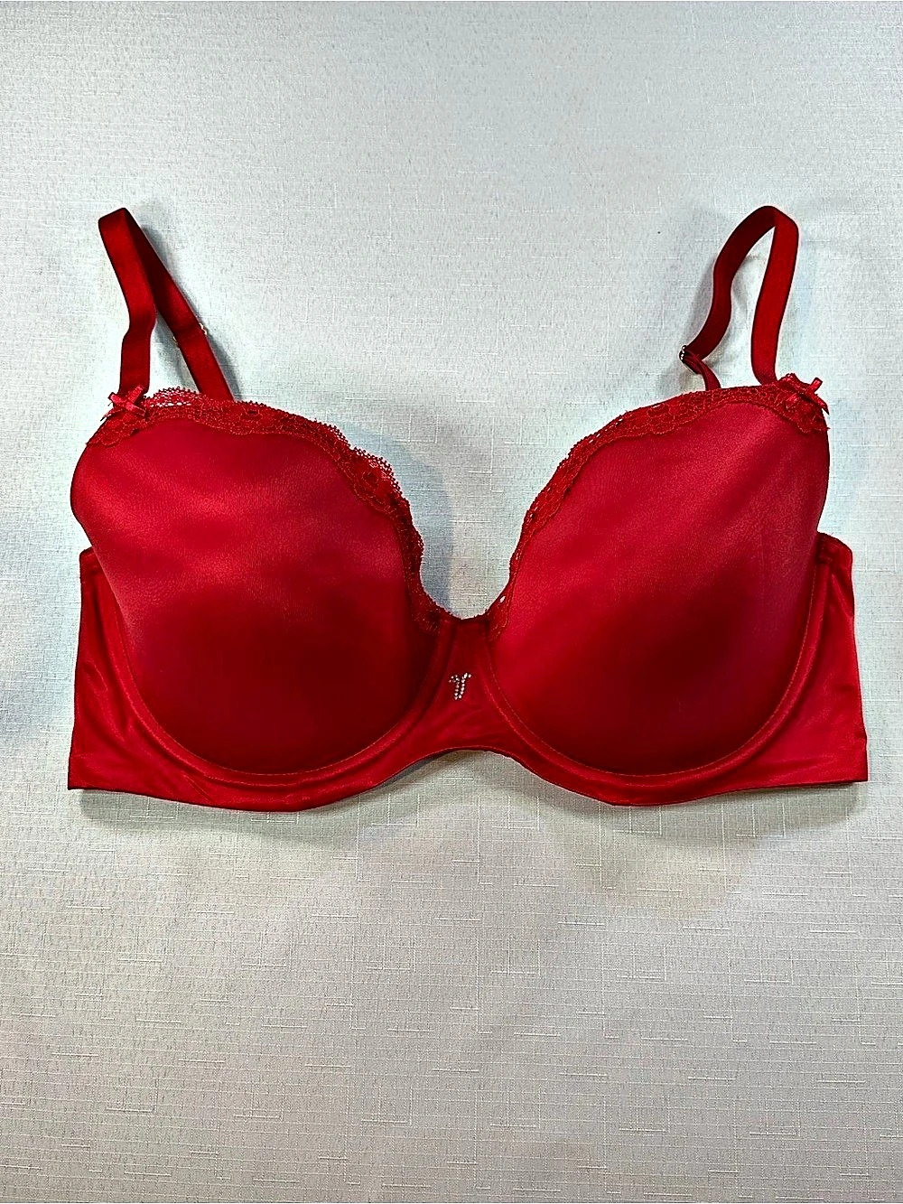 Victoria's Secret Dream Angels Lined Demi Bra Red 36DDD